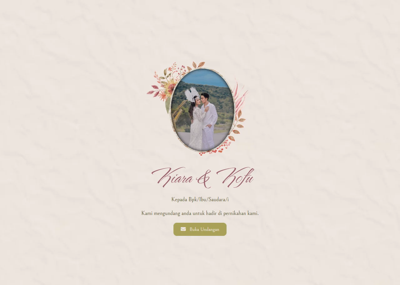 Website Undangan Wedding